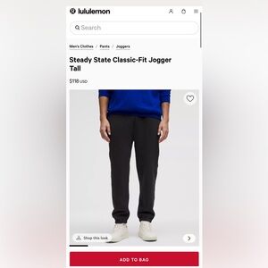 Lululemon Steady State Classic-Fit Jogger